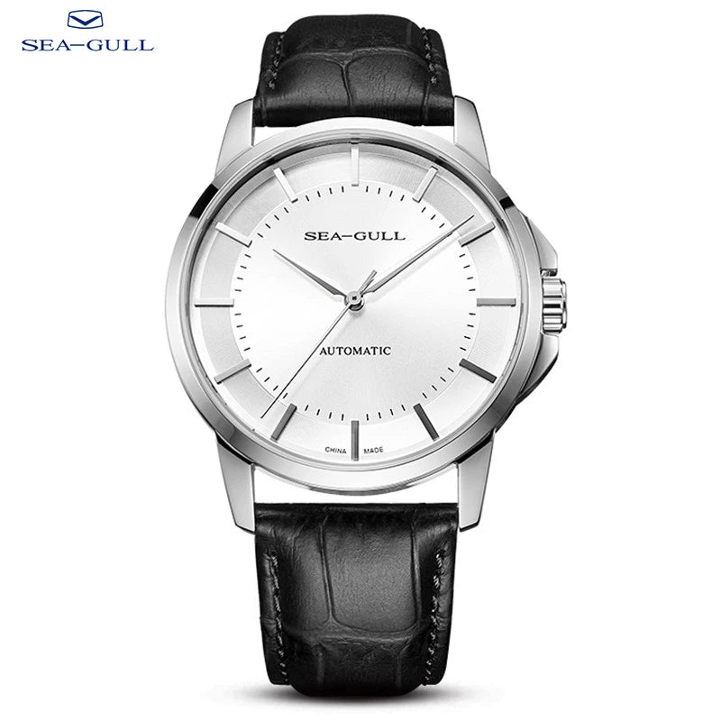 Montre Automatique Seagull Homme Saphir Cuir – CLEVI Paris