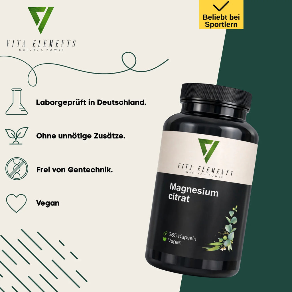 Citrate de magnésium, 365 gélules – CLEVI Paris