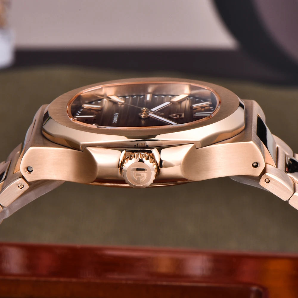 Montre Automatique Homme Pagani Design PD-1728 Or Rose Saphir – CLEVI Paris