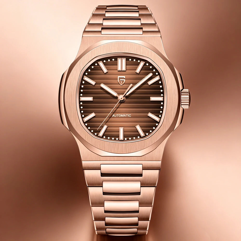Montre Automatique Homme Pagani Design PD-1728 Or Rose Saphir – CLEVI Paris