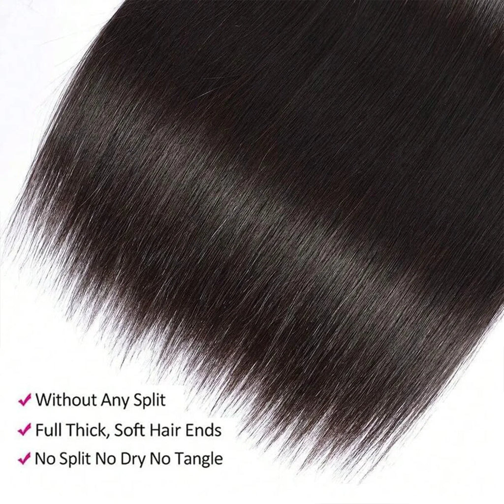 Extensions Lisses Straight Remy Hair Brésilien Double Weft – CLEVI Paris