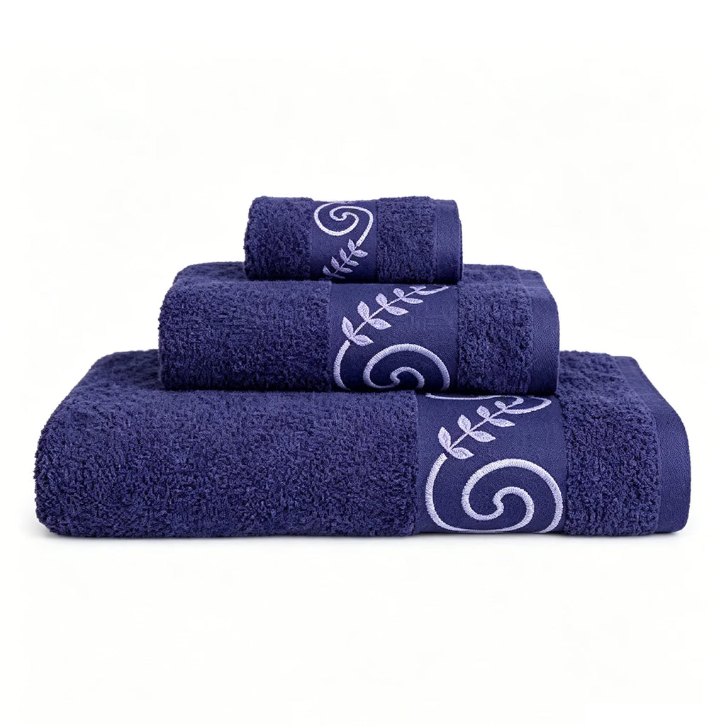 Lot de 3 serviettes de bain en coton – CLEVI Paris