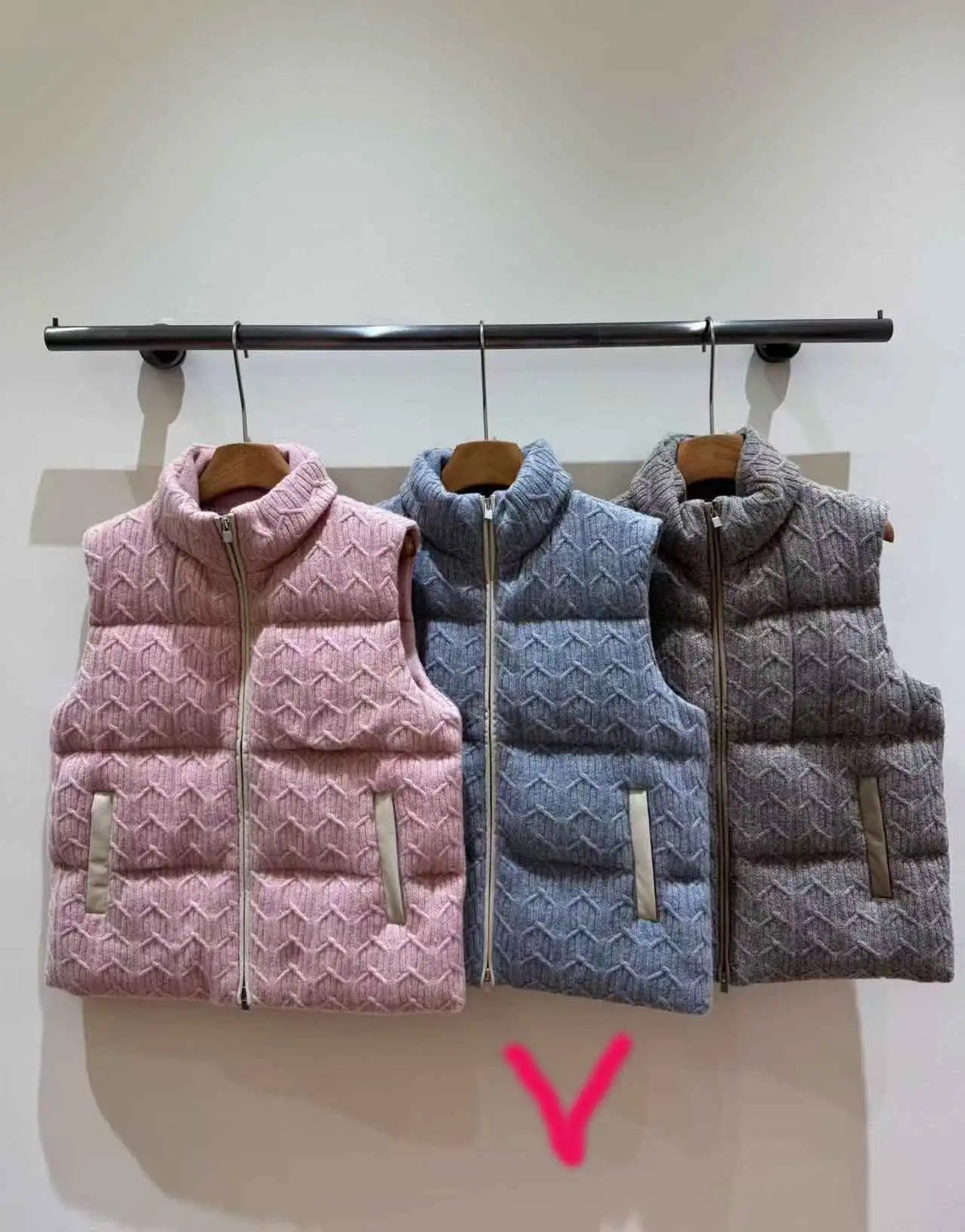 Gilet matelassé laine et cachemire femme – CLEVI Paris