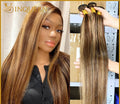Extensions Cheveux Humains Brésiliens Remy 12A Highlight P4/27 Lisse – CLEVI Paris