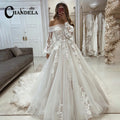 Robe de mariée trapèze col bateau dentelle – CLEVI Paris