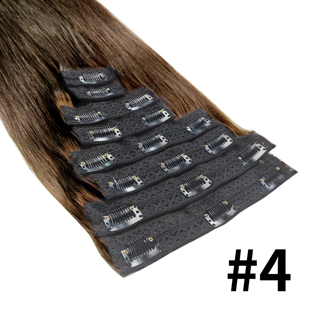 Clip-In Extensions Cheveux Humains Straight – CLEVI Paris