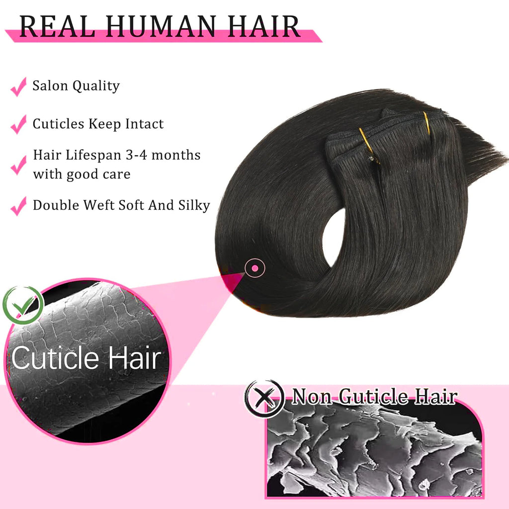 Extensions Cheveux Clips Remy Brésilien – CLEVI Paris