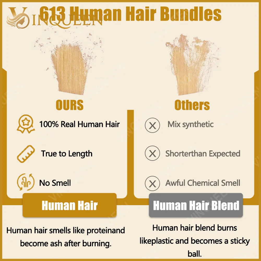 Mèches Lisses 613 Blonde 100% Cheveux Humains Remy Brazilian Hair – CLEVI Paris