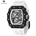 Montre Homme Automatique Squelette Tonneau Carbone Roue 7h Tsar Bomba TB8208CF – CLEVI Paris
