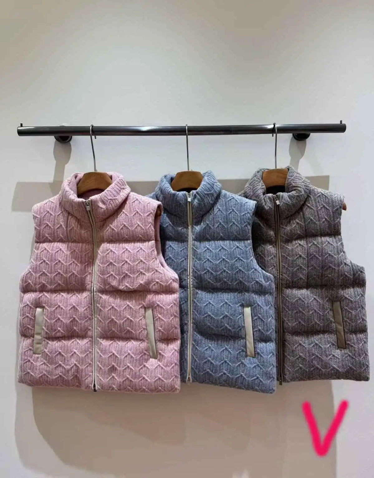Gilet matelassé laine et cachemire femme – CLEVI Paris
