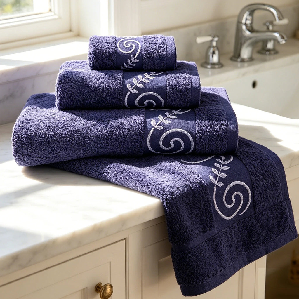 Lot de 3 serviettes de bain en coton – CLEVI Paris
