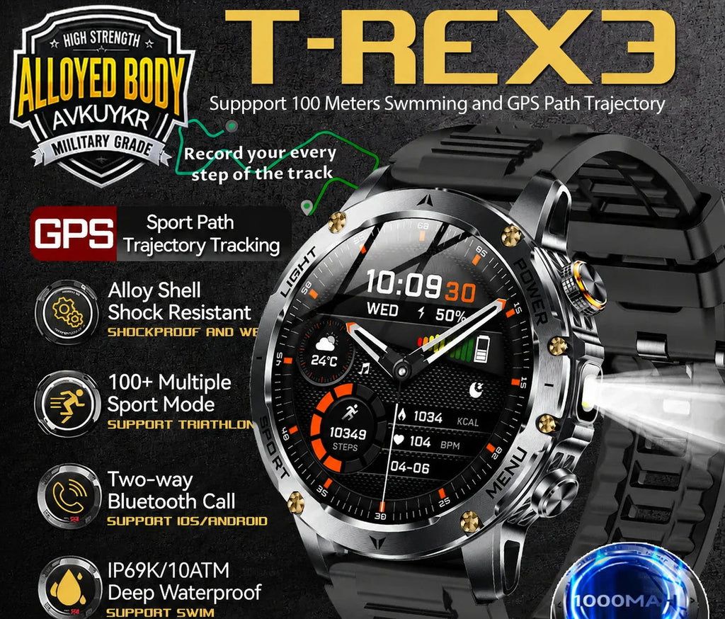 Montre Connectée AK87 Bluetooth GPS – CLEVI Paris