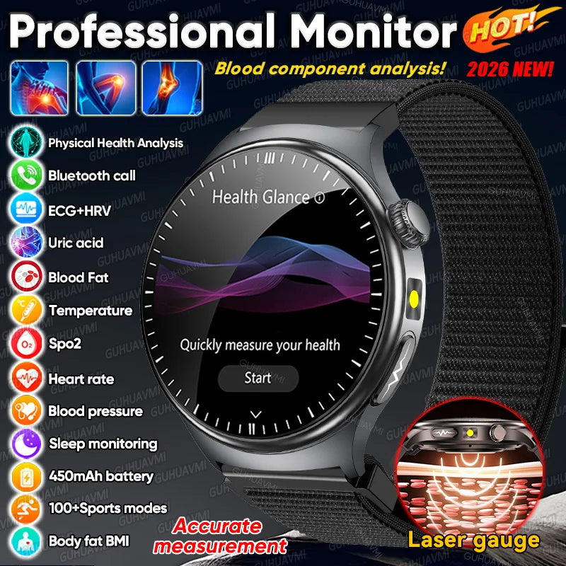 Montre GUHUAVMI AMOLED 1,43″ noire – CLEVI Paris