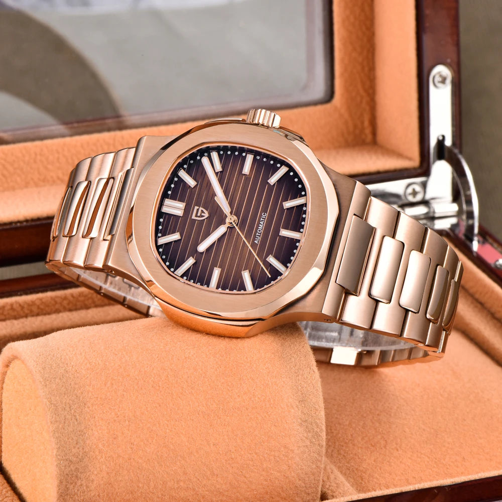 Montre Automatique Homme Pagani Design PD-1728 Or Rose Saphir – CLEVI Paris