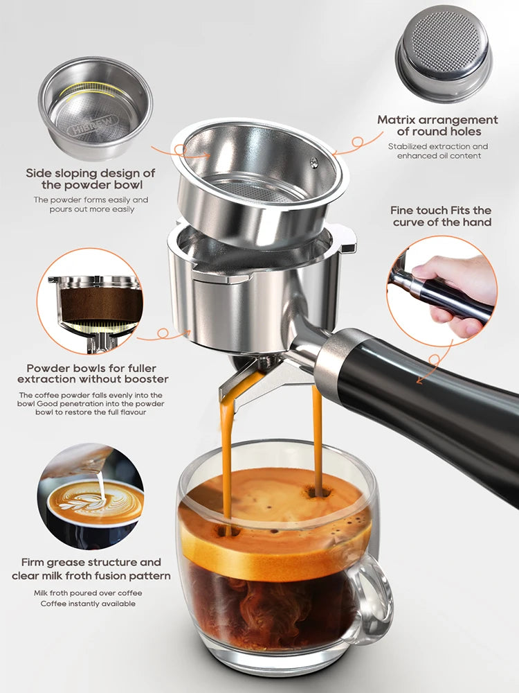 Machine à expresso HiBREW H10B semi-automatique – CLEVI Paris