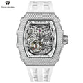 Montre Homme Automatique TSAR BOMBA TB8208D – Miyota Squelette Zircone Verre Saphir Étanche 50m – CLEVI Paris