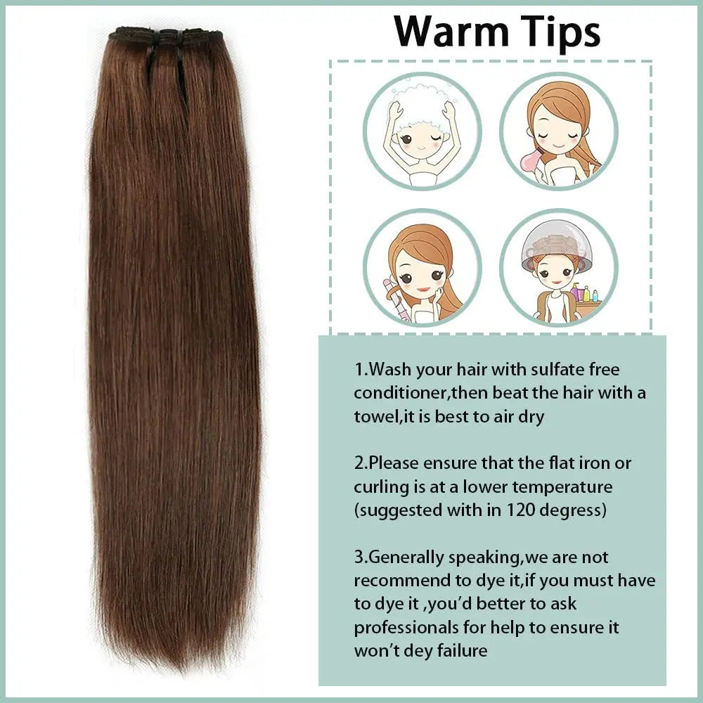 Extensions Cheveux Clips Remy Droites – CLEVI Paris