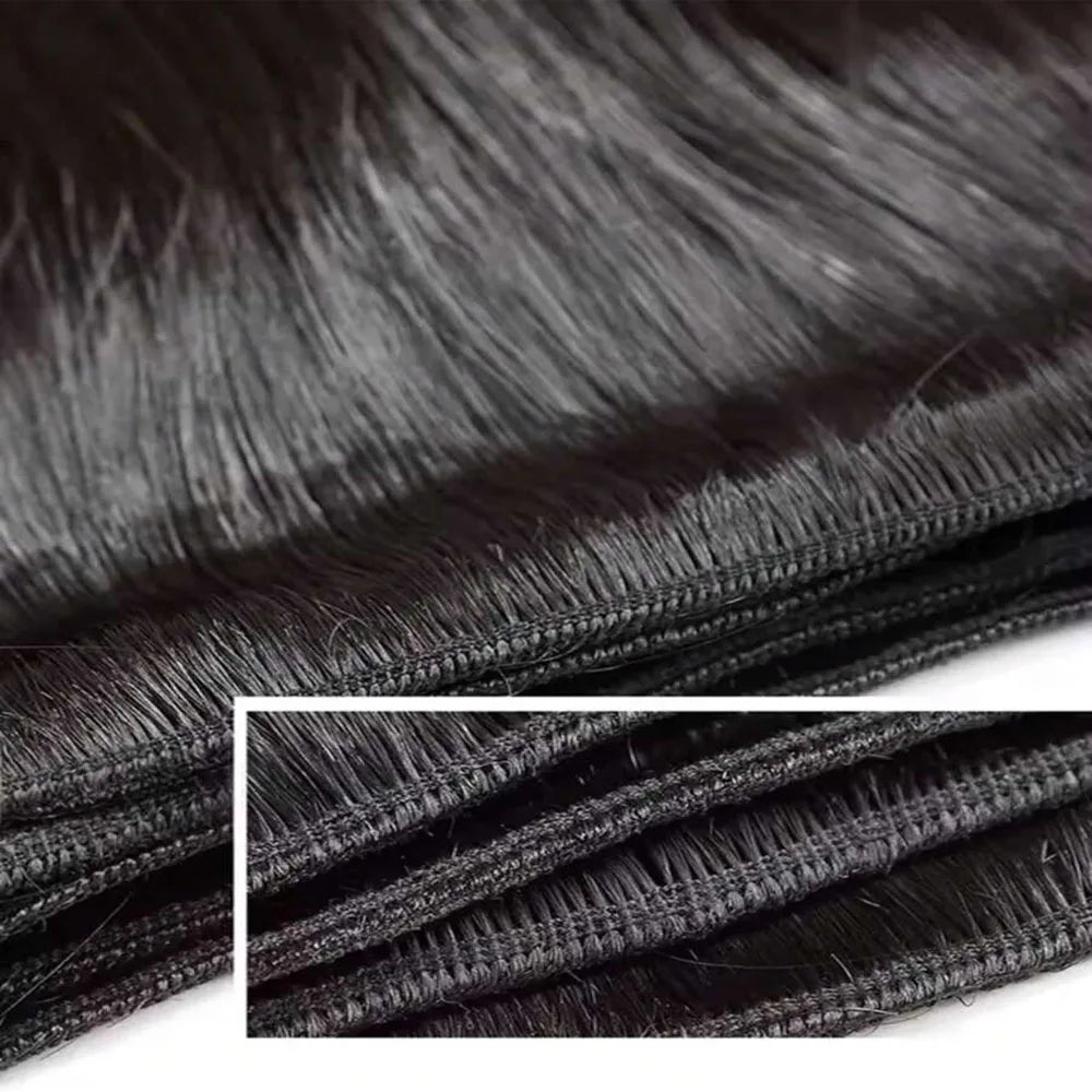 Mèches Bone Straight Cheveux Humains Péruviens Vierges Remy — Extensions Longues & Épaisses – CLEVI Paris