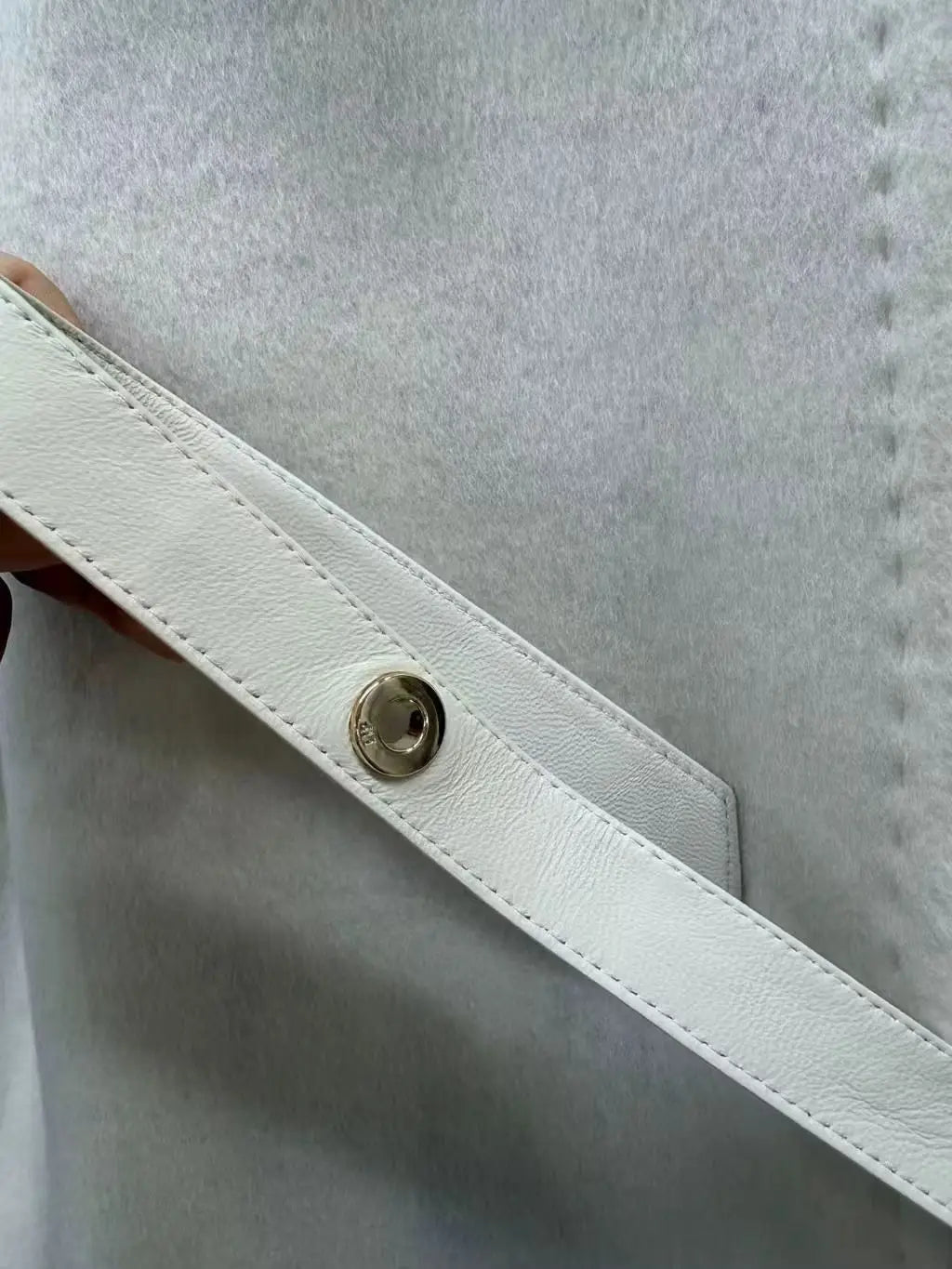 Manteau femme laine et cachemire, col vison – CLEVI Paris