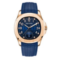Montre Homme Automatique Sport Golf Calendrier Or Rose Caoutchouc Reef Tiger RGA1805 – CLEVI Paris