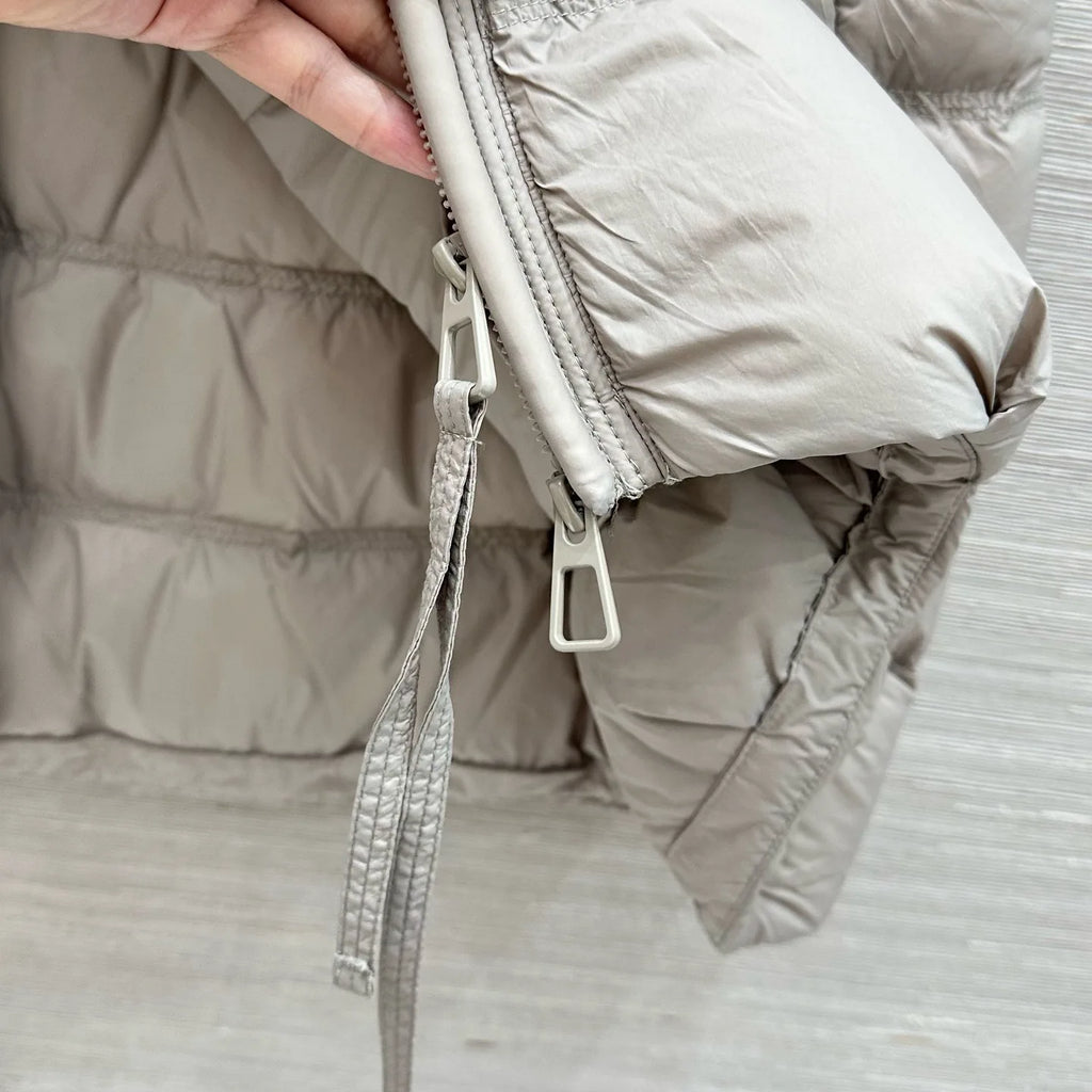 Gilet matelassé femme sans manches à col montant – CLEVI Paris