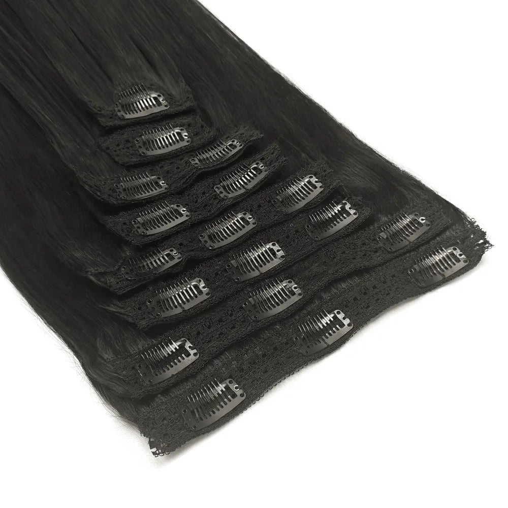 Clip-In Extensions Cheveux Humains Straight – CLEVI Paris