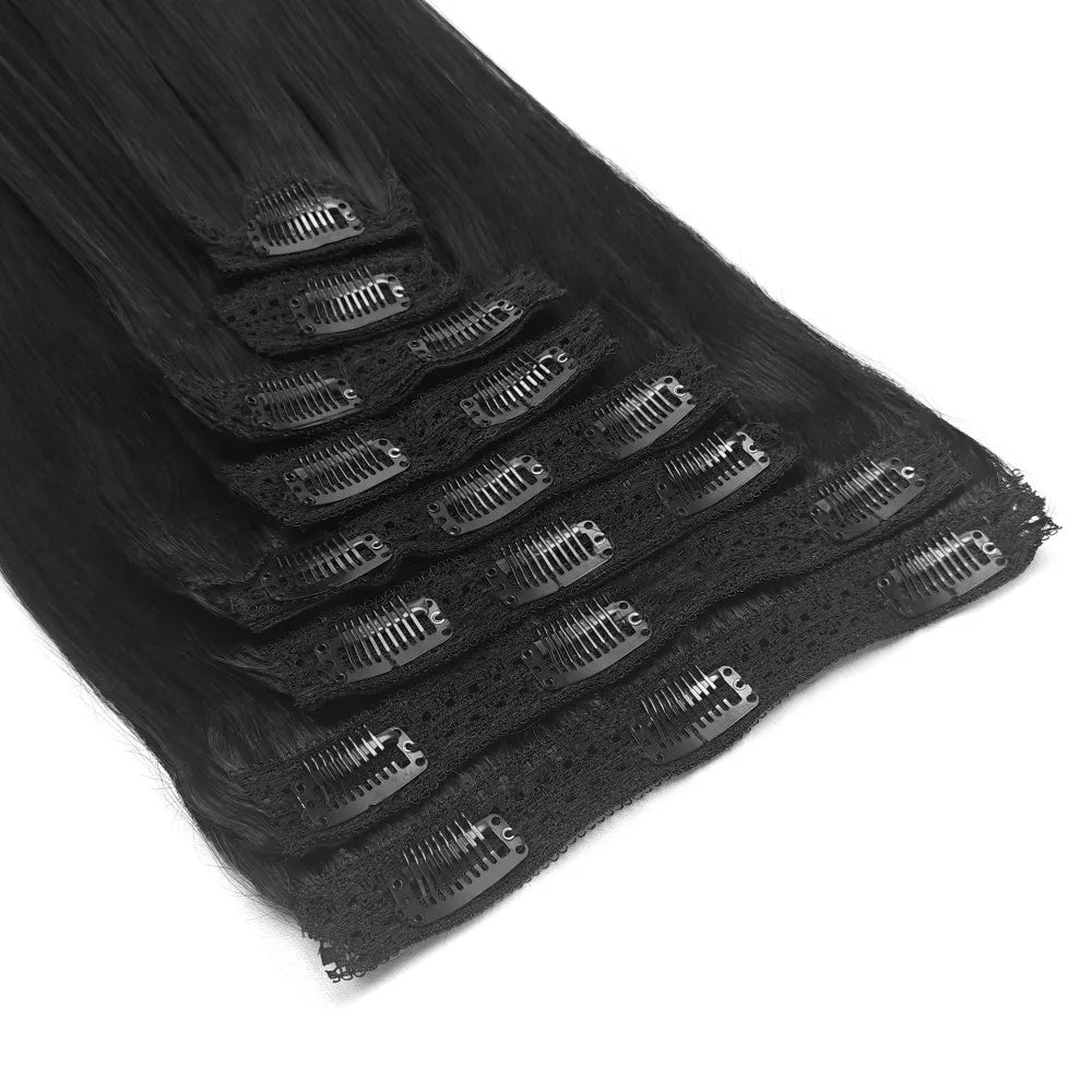 Clip-In Extensions Cheveux Humains Straight – CLEVI Paris