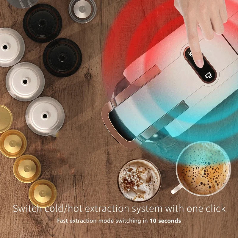 Cafetière 4-en-1 capsules, dosettes et café moulu – CLEVI Paris