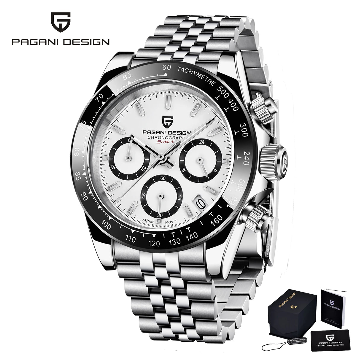 Montre Chronographe Homme Pagani Design 1664 Cadran Météorite Saphir 100m – CLEVI Paris