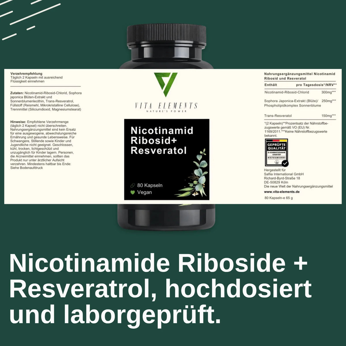Nicotinamide riboside, 80 gélules – CLEVI Paris
