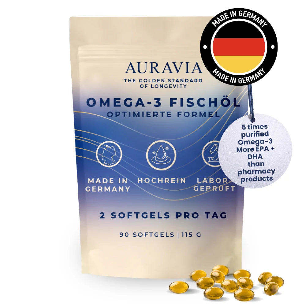 Oméga-3 AURAVIA, 90 capsules molles – CLEVI Paris