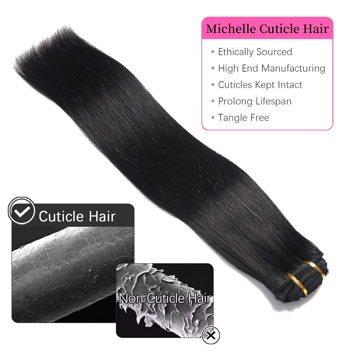 Extensions Cheveux Clips Remy Brésilien – CLEVI Paris