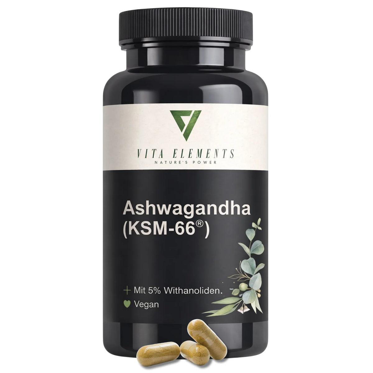 Ashwagandha KSM-66®, 180 gélules – CLEVI Paris