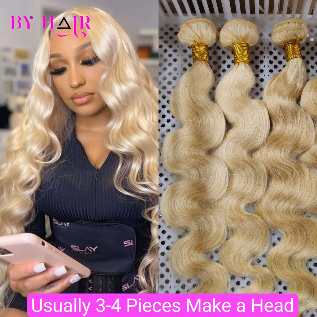 Bundles Body Wave blond 613, cheveux humains – CLEVI Paris