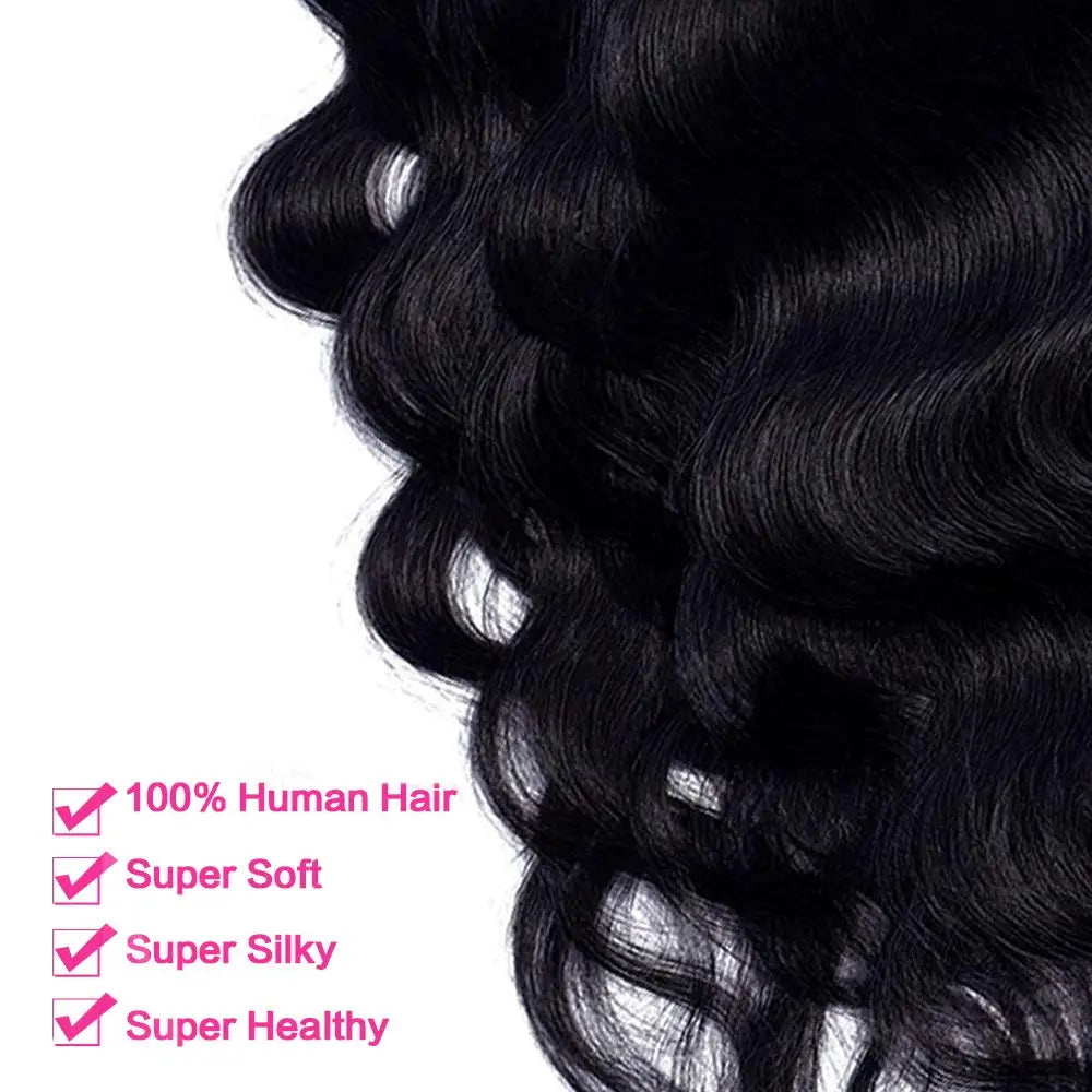 Extensions à clips cheveux humains Body Wave – CLEVI Paris