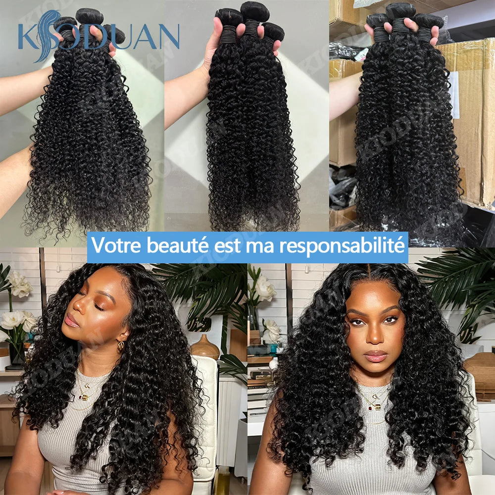 Extensions Cheveux Humains Bouclés Kinky Curly Remy Hair 15A – CLEVI Paris