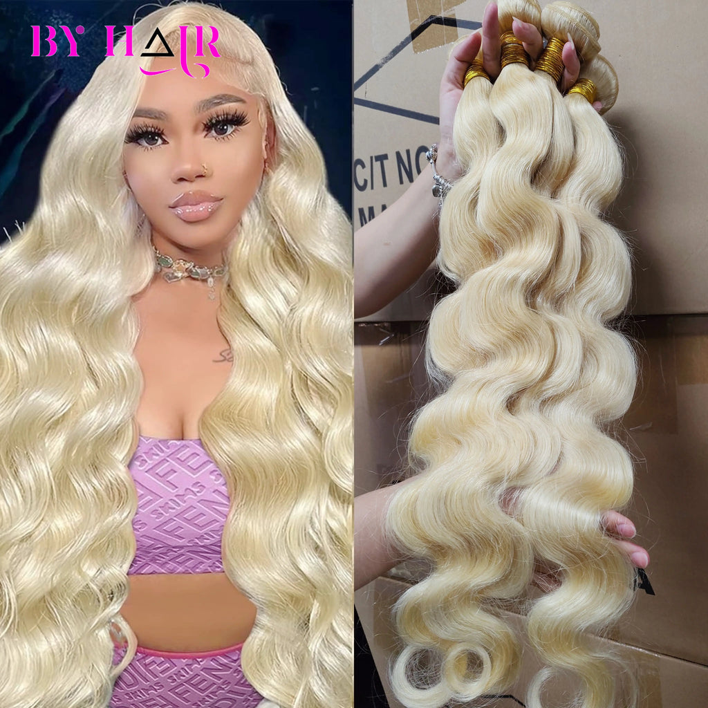 Bundles Body Wave blond 613, cheveux humains – CLEVI Paris