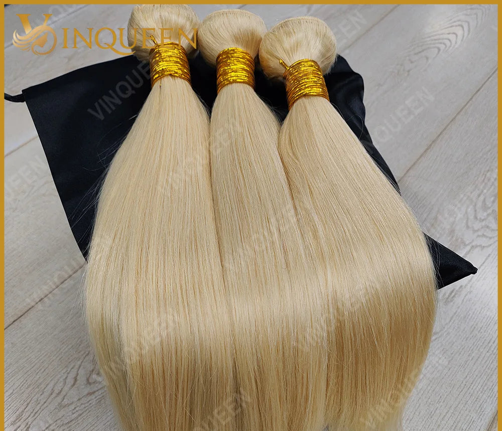 Mèches Lisses 613 Blonde 100% Cheveux Humains Remy Brazilian Hair – CLEVI Paris