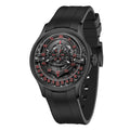 Montre Homme Automatique Cadran Rotor Fibre de Carbone Lumineux Silicone Oblvlo BLM-ROTOR – CLEVI Paris