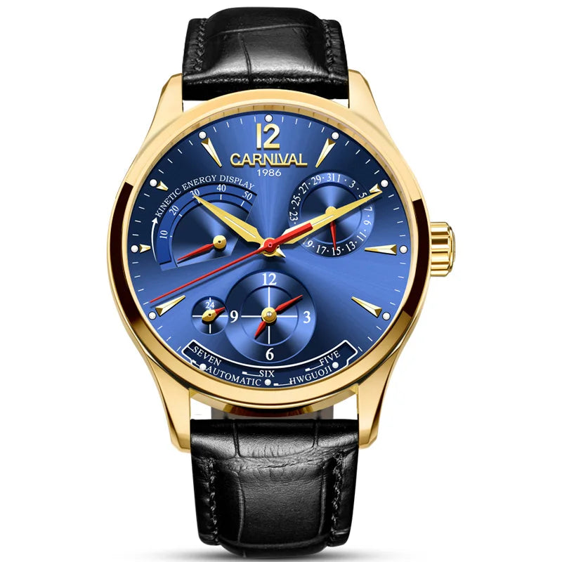 Montre Homme Automatique Double Fuseau Horaire Carnival – CLEVI Paris