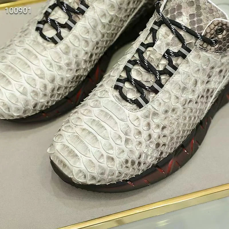 Sneakers basses homme grises à lacets – CLEVI Paris