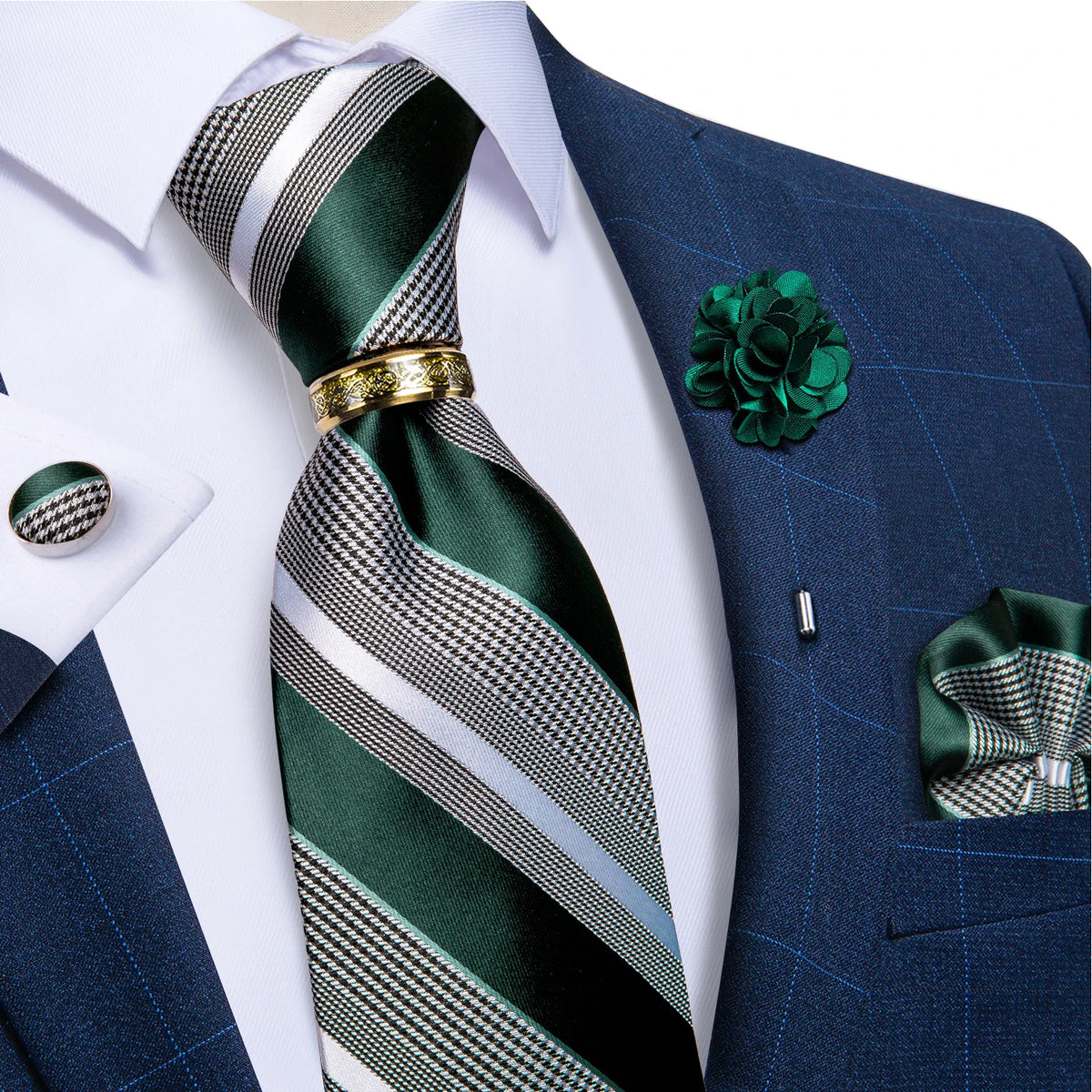 Coffret cravate homme, pochette et boutons – CLEVI Paris