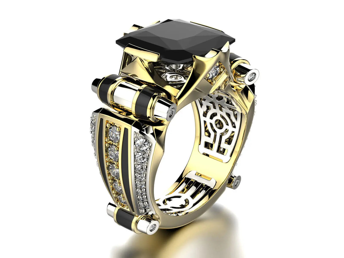 Bague Femme en Zircone Cubique, Dorée ou Noire – CLEVI Paris