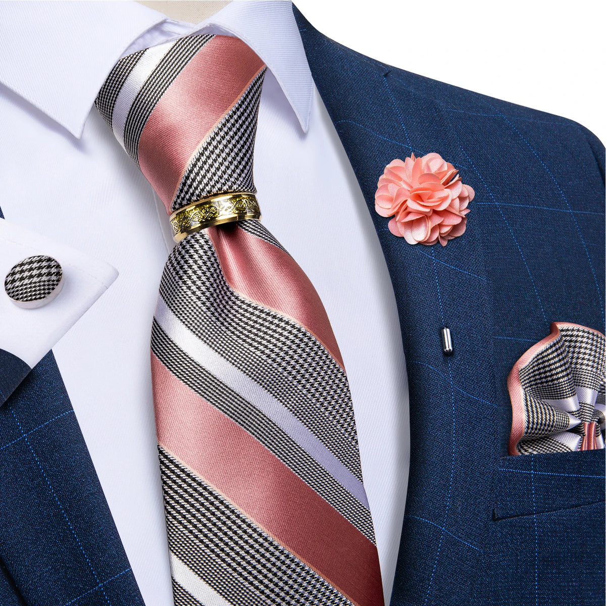 Coffret cravate homme, pochette et boutons – CLEVI Paris