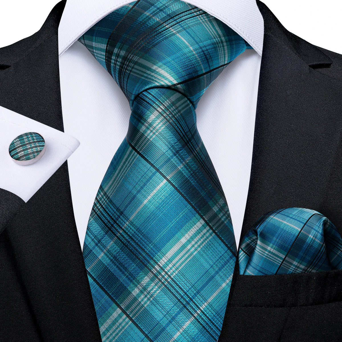 Coffret cravate homme paisley, pochette et boutons – CLEVI Paris