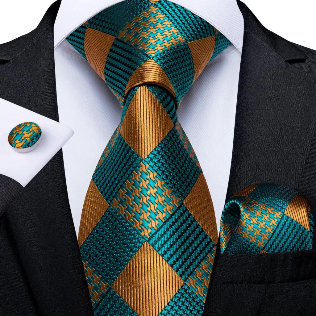Coffret cravate homme paisley, pochette et boutons – CLEVI Paris