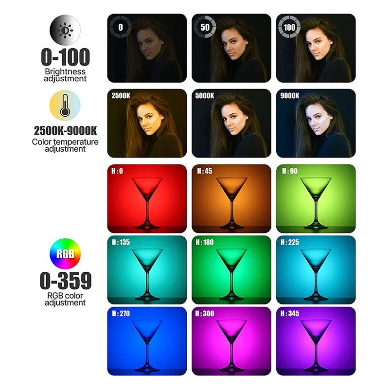 Mini lampe vidéo Ulanzi VL120 RGB – CLEVI Paris