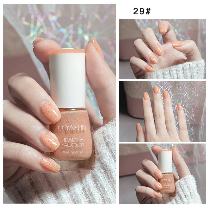 Vernis à Ongles Séchage Rapide Sans UV – Glitter, Matte & Paillettes 40 Couleurs – CLEVI Paris