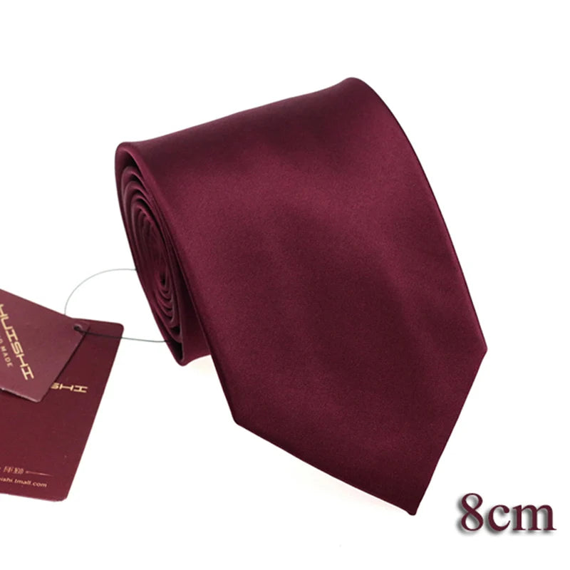 Cravate unisexe unie 6 à 8 cm – CLEVI Paris