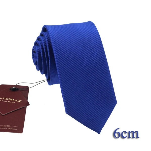 Cravate unisexe unie 6 à 8 cm – CLEVI Paris